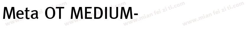 Meta OT MEDIUM字体转换